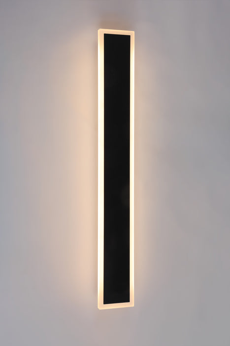 Square 60 cm 10w Integrated CCT LED Outdoor Wall Light - Black