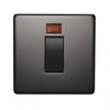 Crabtree 7015/3HPC 45A DP Switch Highly Polished Chrome with Neon