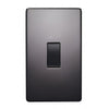 Crabtree 7016/BKN Black Nickel 2 Gang Vertical 45A DP Switch