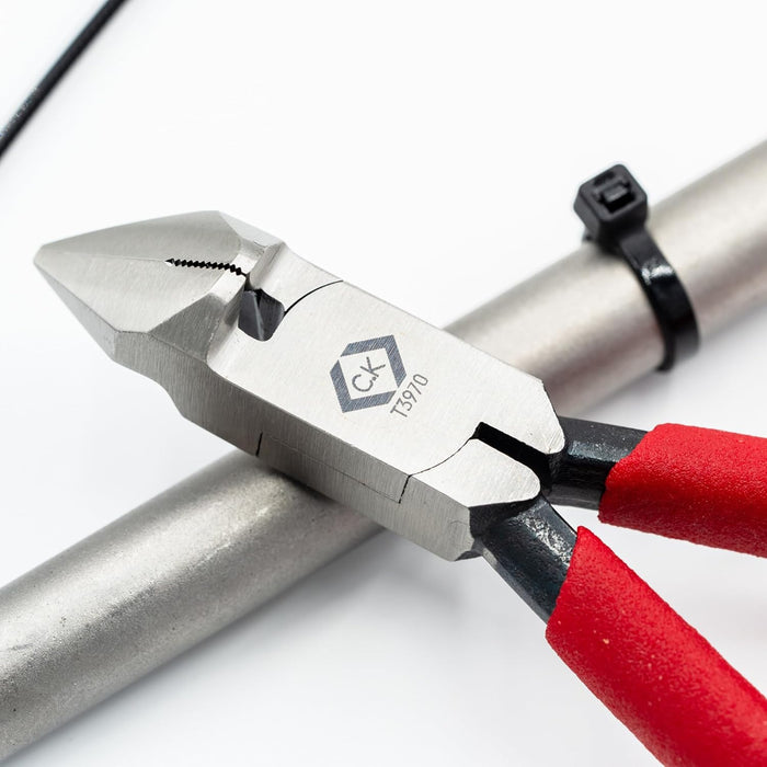 CK T3970 Flush Cutting Cable Tie Installation Snips Pliers