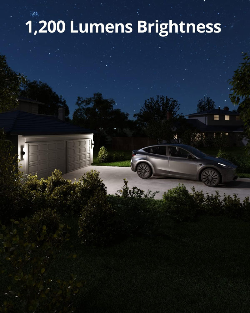 Eufy 2K Wired Wall Light Camera S100 Security Camera Outdoor, 2K Camera with 1200 Lumen Light