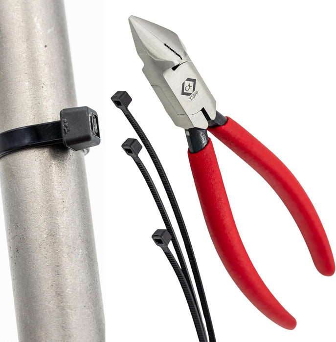 CK T3970 Flush Cutting Cable Tie Installation Snips Pliers