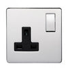 Crabtree Platinum 7314-BKN 1 Gang Socket Black Nickel