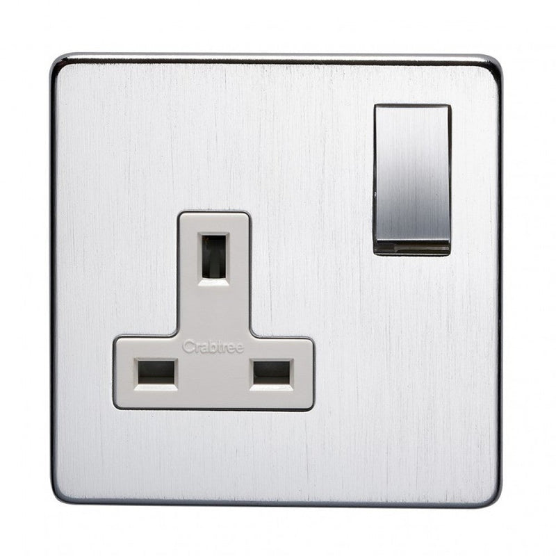 Crabtree Platinum 7314-BKN 1 Gang Socket Black Nickel