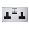 Crabtree Platinum 7316 2 Gang Double Pole Switched Socket