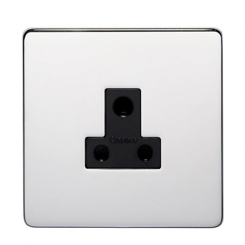 Crabtree Platinum 7340-BKN 5A Socket Black Nickel