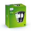 Philips Creek 1x60W 230V Up Outdoor Wall Lantern Black