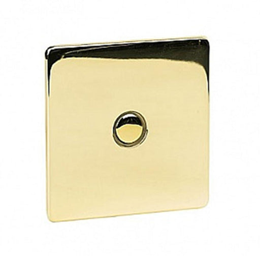 Crabtree Platinum 7400-TD1-PB 1 Gang Touch Dimmer Brass - SND Electrical Ltd