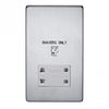 Crabtree Platinum 7411-SC Shaver Socket Satin Chrome