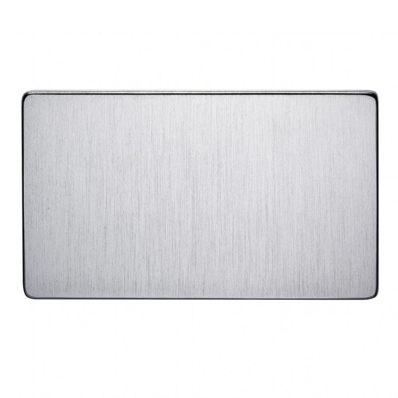 Crabtree Platinum 7777-BKN 2 Gang Blank Plate Black Nickel