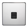 Crabtree Platinum 7783-HPC Telephone Socket Slave Highly Polished Chrome