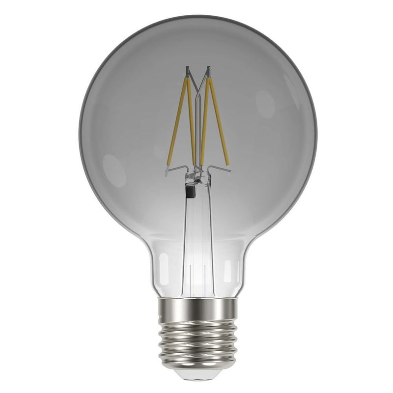 Energizer S15031 Smokey LED Filament Bulb G80 E27 320lm 4.5W 4000K, Cool White Dimmable