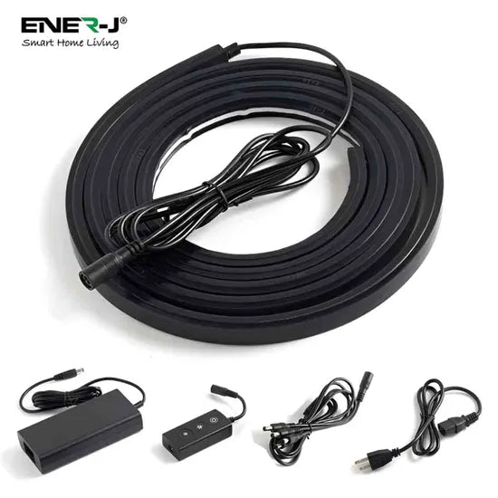 ENER-J Smart LED Strip Kit (4pc) for Soundproof Acoustic Panels, Dimmable & App/Voice Controlled