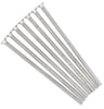 M3.5 x 75mm Long Flat Countersunk Slotted Head Electrical Machine Screws, Mild Steel