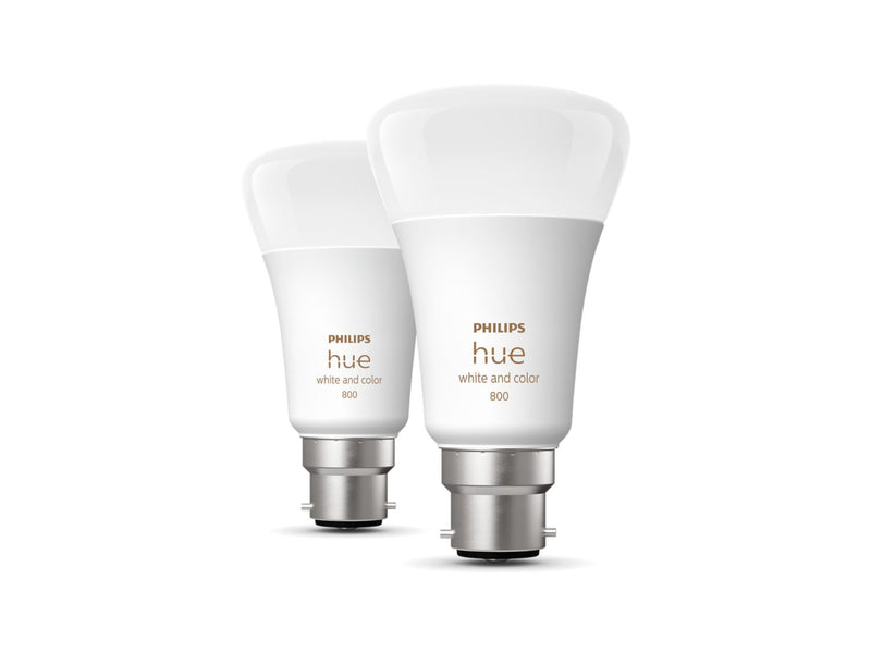 Philips Hue White & Colour Ambiance 60W B22 Bulbs -  Duo Pack