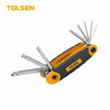 Tolsen Allen Key Set Ball Point Folding 8pc (1.5/2/2.5/3/4/5/6/8/)
