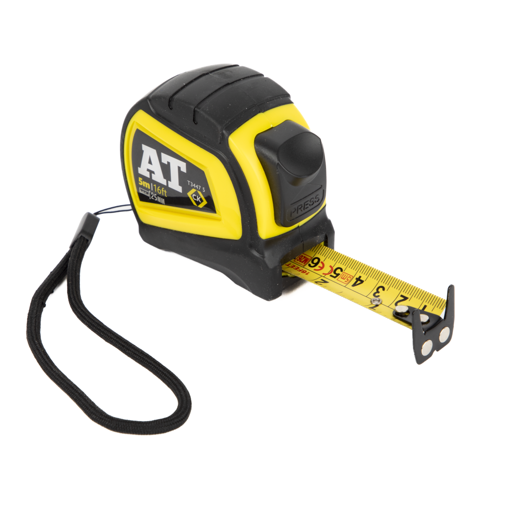 CK AT Auto Lock Tape Measure – 5m / 16ft, Class I Accuracy