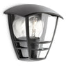 Philips Creek 1x60W 230V Up Outdoor Wall Lantern Black
