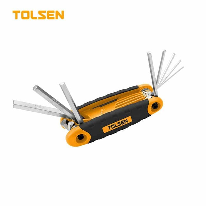 Tolsen Allen Key Set Folding 9 pc Imperial