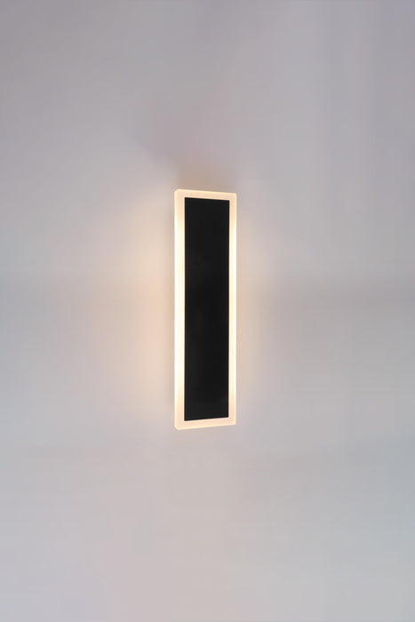 Square 30 cm 6w Integrated CCT LED Outdoor Wall Light - Black