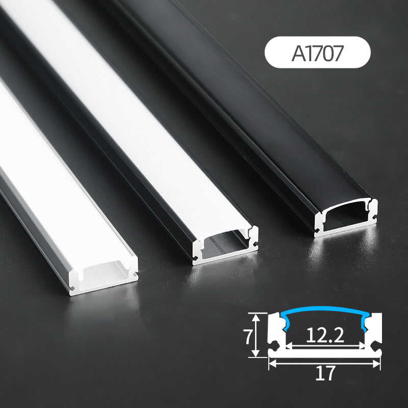 A1707 LED Aluminum Profile 17mm x 7mm aluminum channel for LED strip lights