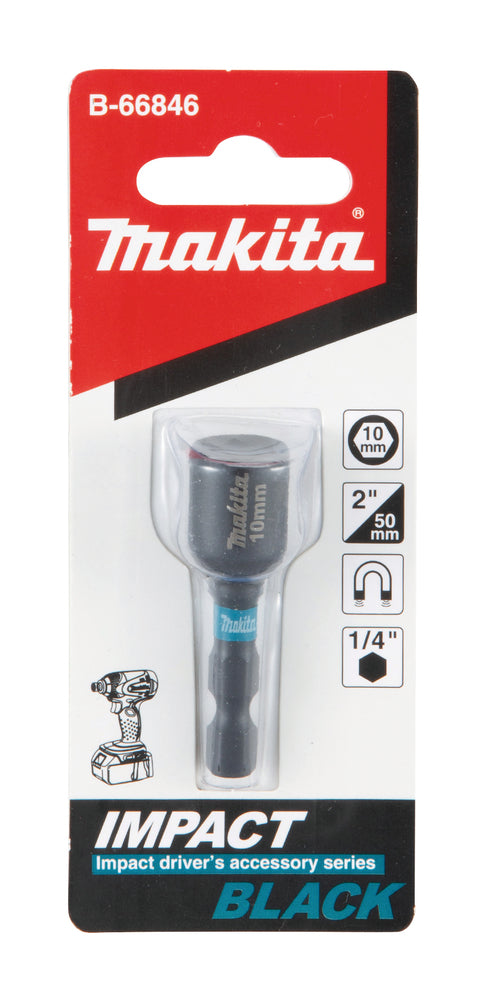 Makita Impact Black Magnetic Nutsetter 10 x 50mm – B-66846