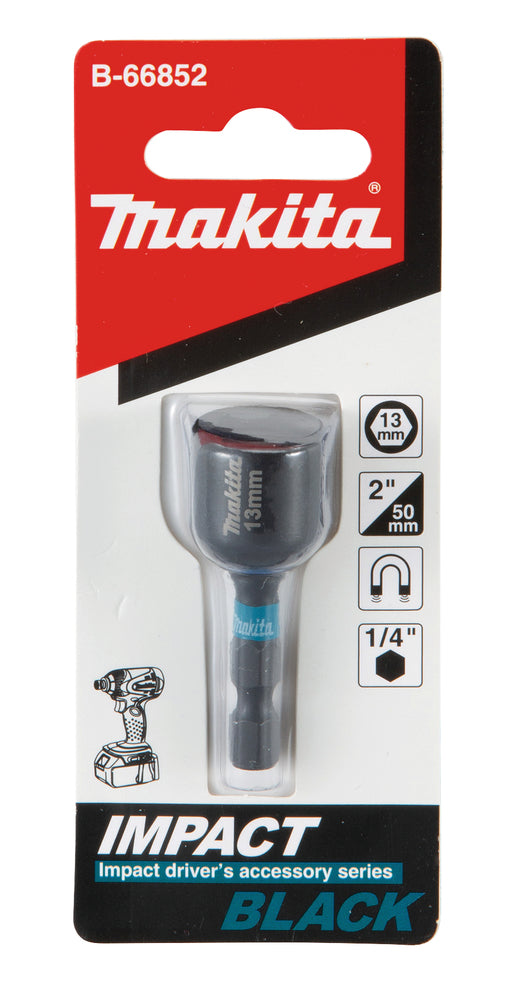 Makita Impact Black Magnetic Nutsetter 13 x 50mm – B-66852