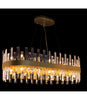 AVAILABLE TO ORDER: Band Oval 120cm Pendant In Matt Gold