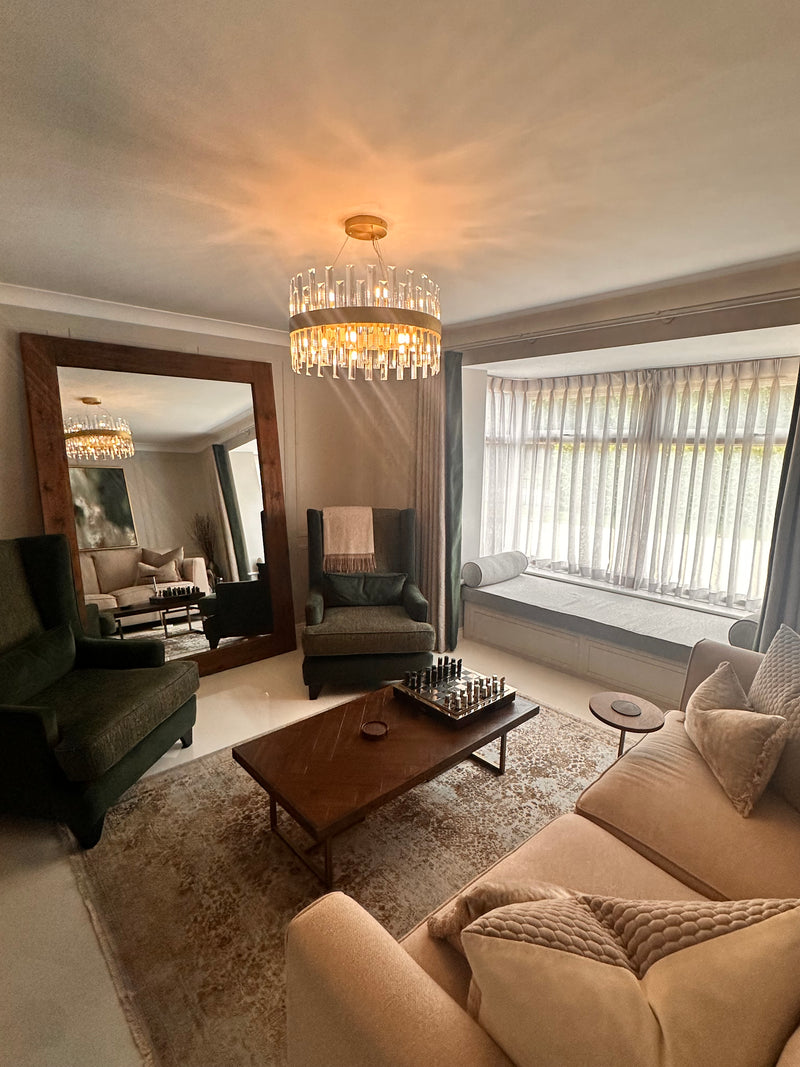 Band 55cm Pendant In Matt Gold