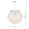 BUB0602 Bubbles 6 Light Pendant Polished Chrome & Frosted Glass