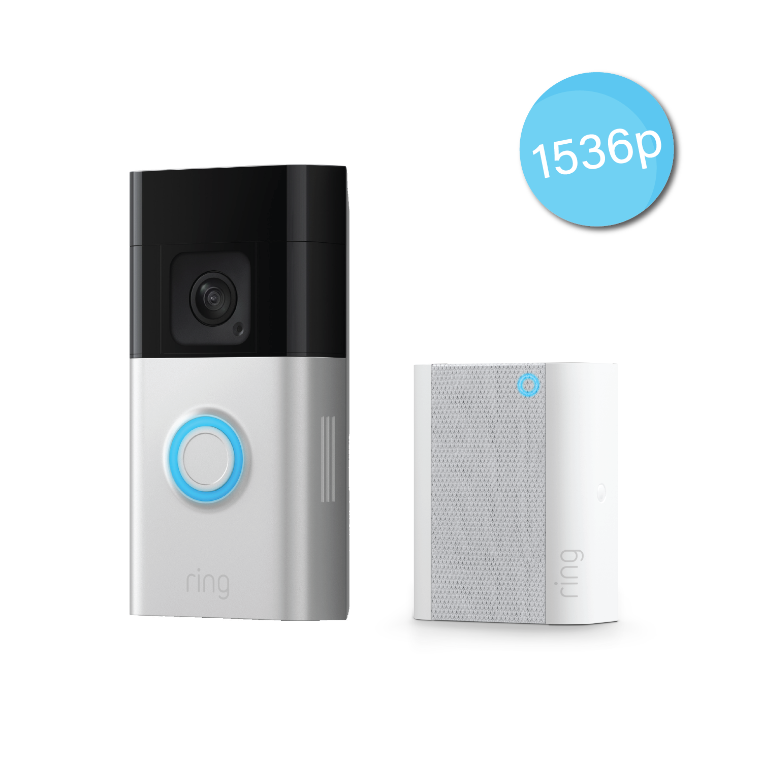 Ring Video Doorbell Plus Battery 1536p & Ring All New Chime *BUNDLE*