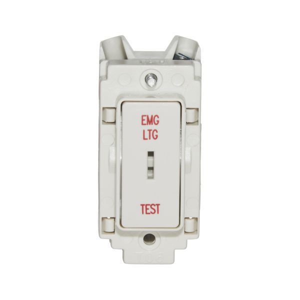 Crabtree 20AX 1 Way Single Pole Grid Switch Complete With Key