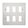 Crabtree 1 Gang Flush Moulded Grid Cover Plate