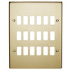 Crabtree 18 Gang Flush Grid Cover Plate