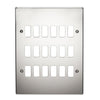 Crabtree 18 Gang Flush Grid Cover Plate