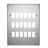 Crabtree 18 Gang Flush Grid Cover Plate