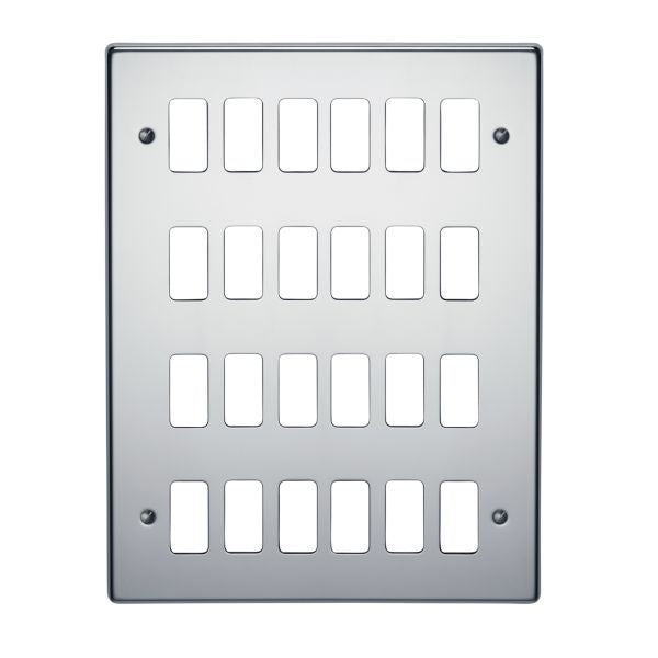 Crabtree 18 Gang Flush Grid Cover Plate