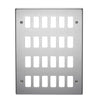 Crabtree 18 Gang Flush Grid Cover Plate