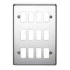 Crabtree 18 Gang Flush Grid Cover Plate