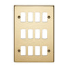 Crabtree 18 Gang Flush Grid Cover Plate
