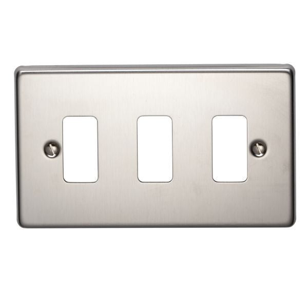Crabtree 18 Gang Flush Grid Cover Plate