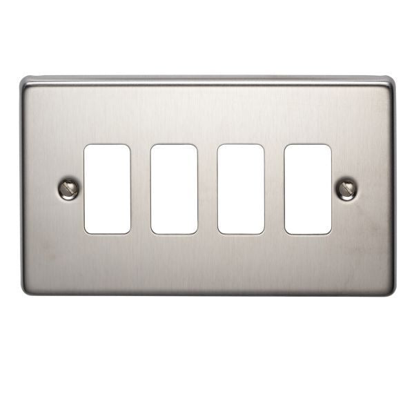 Crabtree 18 Gang Flush Grid Cover Plate