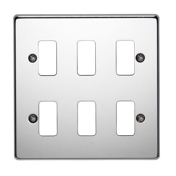 Crabtree 18 Gang Flush Grid Cover Plate