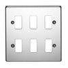 Crabtree 18 Gang Flush Grid Cover Plate