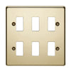 Crabtree 18 Gang Flush Grid Cover Plate