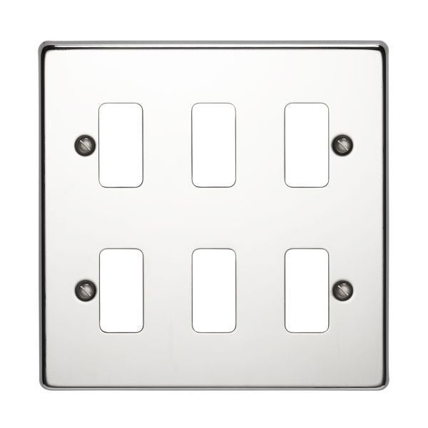 Crabtree 18 Gang Flush Grid Cover Plate
