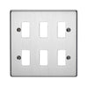 Crabtree 18 Gang Flush Grid Cover Plate