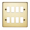 Crabtree 18 Gang Flush Grid Cover Plate