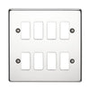 Crabtree 18 Gang Flush Grid Cover Plate
