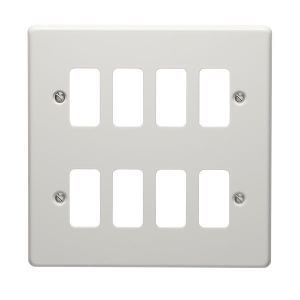Crabtree 18 Gang Flush Metal Grid Cover Plate